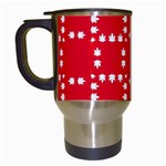 canadian maple leaves  Travel Mug (White)