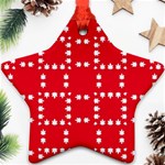 canadian maple leaves  Star Ornament (Two Sides)