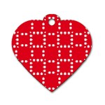 canadian maple leaves  Dog Tag Heart (One Side)