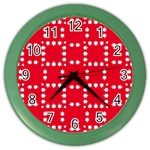 canadian maple leaves  Color Wall Clock