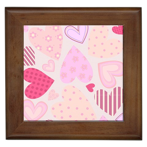 love05_bg3 Framed Tile from ArtsNow.com Front