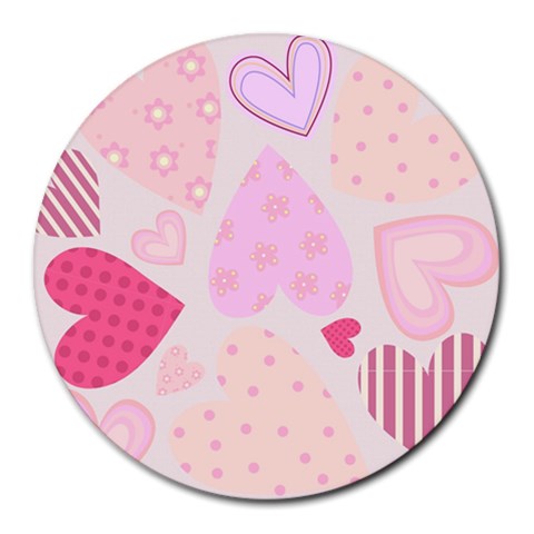 love05_bg3 Round Mousepad from ArtsNow.com Front