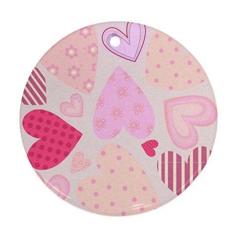 love05_bg3 Ornament (Round) from ArtsNow.com Front