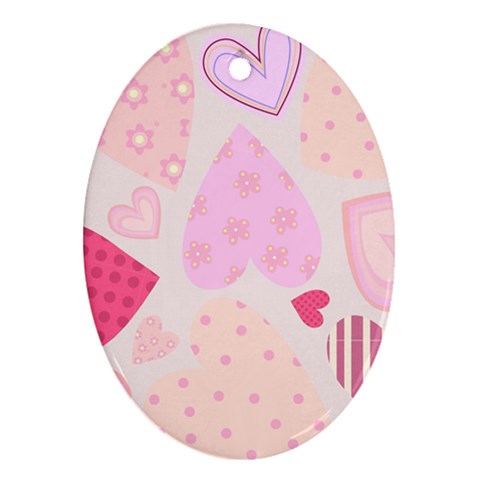 love05_bg3 Ornament (Oval) from ArtsNow.com Front