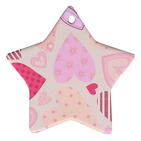 love05_bg3 Ornament (Star) from ArtsNow.com Front