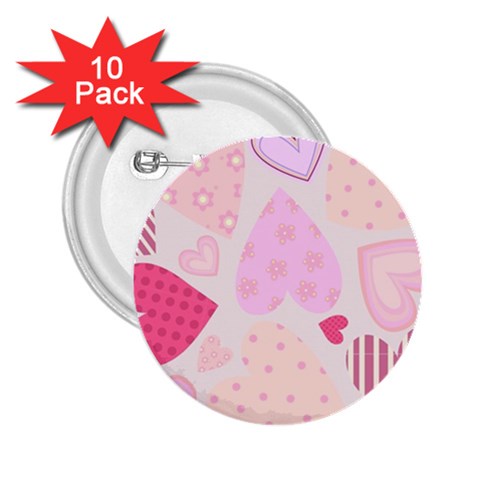 love05_bg3 2.25  Button (10 pack) from ArtsNow.com Front