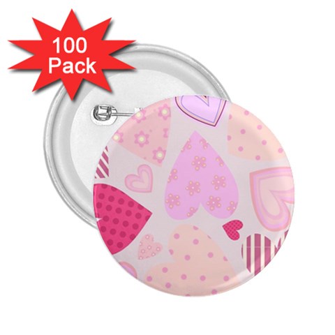 love05_bg3 2.25  Button (100 pack) from ArtsNow.com Front