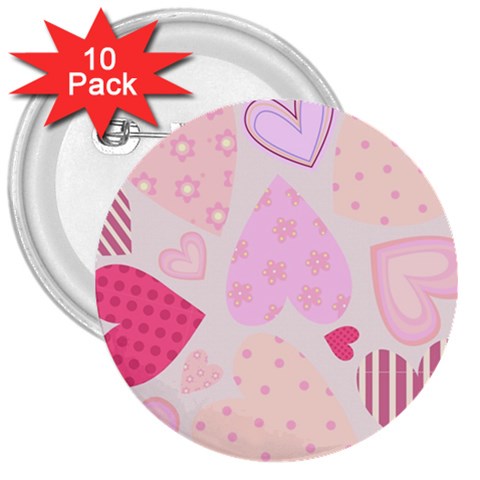 love05_bg3 3  Button (10 pack) from ArtsNow.com Front