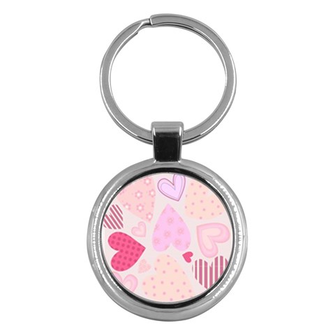 love05_bg3 Key Chain (Round) from ArtsNow.com Front