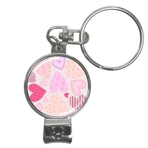 love05_bg3 Nail Clippers Key Chain from ArtsNow.com Front