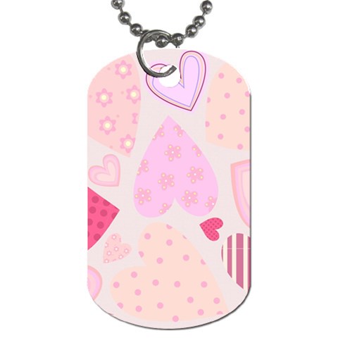 love05_bg3 Dog Tag (One Side) from ArtsNow.com Front