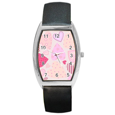 love05_bg3 Barrel Style Metal Watch from ArtsNow.com Front