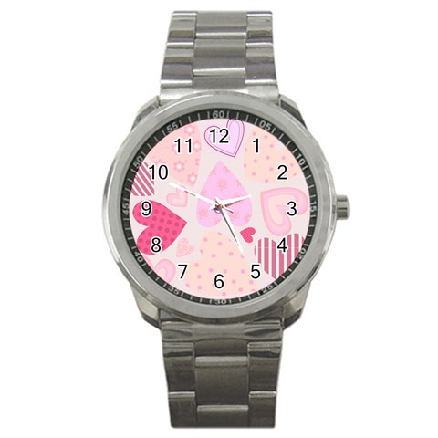 love05_bg3 Sport Metal Watch from ArtsNow.com Front