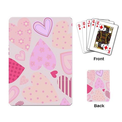 love05_bg3 Playing Cards Single Design from ArtsNow.com Back