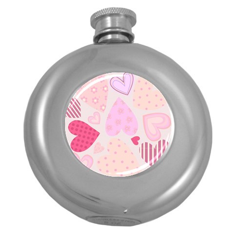 love05_bg3 Hip Flask (5 oz) from ArtsNow.com Front