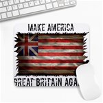 make america great britain again Large Mousepad