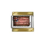 make america great britain again Gold Trim Italian Charm (9mm)