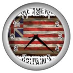 make america great britain again Wall Clock (Silver)