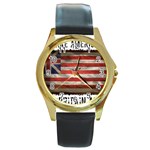 make america great britain again Round Gold Metal Watch