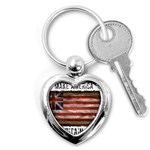 make america great britain again Key Chain (Heart)