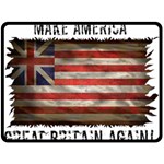 make america great britain again Fleece Blanket (Large)