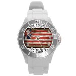 make america great britain again Round Plastic Sport Watch (L)