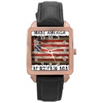 make america great britain again Rose Gold Leather Watch 