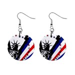 Statue of Liberty 1  Button Earrings