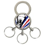 Statue of Liberty 3-Ring Key Chain