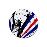 Statue of Liberty Rubber Coaster (Round)