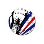 Statue of Liberty Magnet 3  (Round)