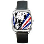 Statue of Liberty Square Metal Watch