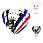 Statue of Liberty Playing Cards Single Design (Heart)