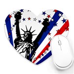 Statue of Liberty Heart Mousepad