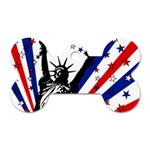 Statue of Liberty Dog Tag Bone (Two Sides)