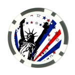 Statue of Liberty Poker Chip Card Guard