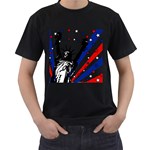 Statue of Liberty Men s T-Shirt (Black)