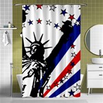 Statue of Liberty Shower Curtain 48  x 72  (Small)