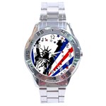 Statue of Liberty Stainless Steel Analogue Watch