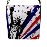 Statue of Liberty Flap Closure Messenger Bag (L)