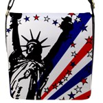 Statue of Liberty Flap Closure Messenger Bag (S)