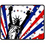 Statue of Liberty Double Sided Fleece Blanket (Medium)