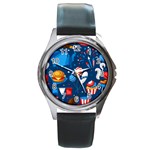 Usa 4th July America Independence Day Round Metal Watch