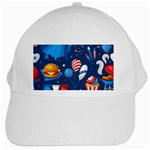 Usa 4th July America Independence Day White Cap