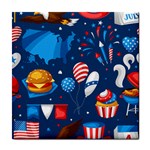 Usa 4th July America Independence Day Tile Coaster