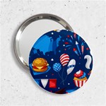 Usa 4th July America Independence Day 2.25  Handbag Mirror