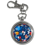 Usa 4th July America Independence Day Key Chain Watch