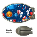 Usa 4th July America Independence Day Money Clip (Oval)