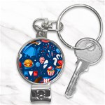 Usa 4th July America Independence Day Nail Clippers Key Chain