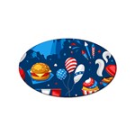 Usa 4th July America Independence Day Sticker (Oval)